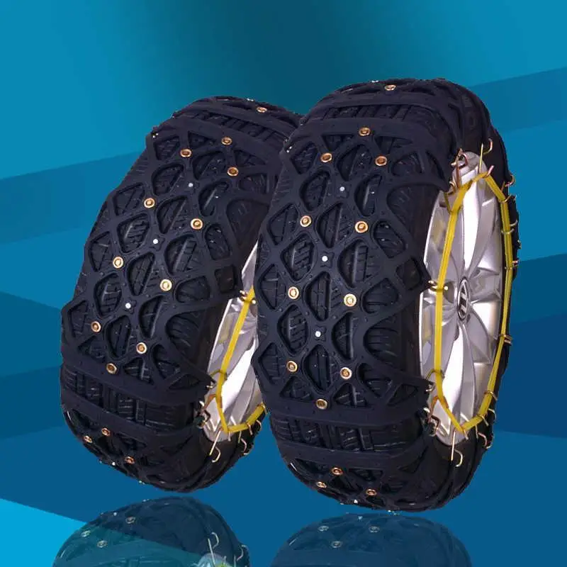 Car rubber tire chain chains transparent yellow JBA04in Snow Chains