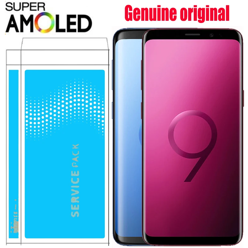 

2960*1440 100% ORIGINAL LCD with Frame for SAMSUNG Galaxy S9 Display S9+ Plus G960 G965 Touch Screen Digitizer with Service Pack
