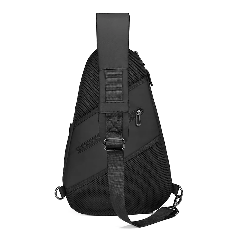 EURCOOL bolso de pecho para hombre para ipad de 12 pulgadas multifunción bolsos bandolera carga USB