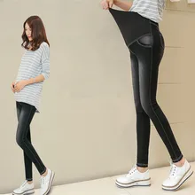 Elastic Waist 100% Cotton Maternity Jeans Pants for Pregnancy Clothes for Pregnant Women Legging Autumn Winter Plus Size B160