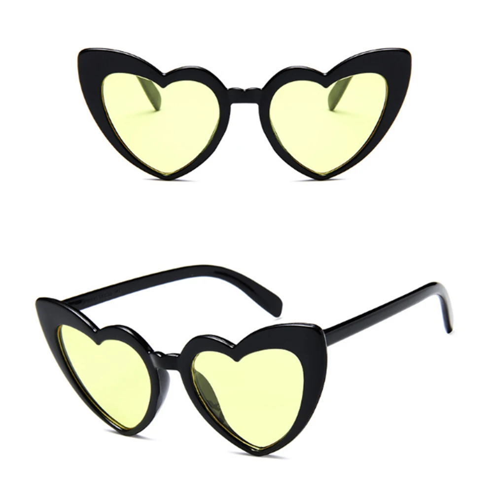 SEKINEW New Type High Quality Love Ladies Sunglasses Cute Heart Trend Heart-Shaped Glasses Driver Goggles Love Ladies Sunglasses