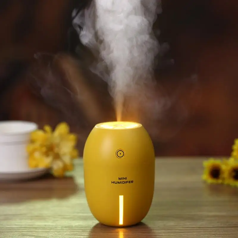 

180ML USB Ultrasonic Humidifier 5V Steam Air Humidifier Mini Air Purifier Aromatherapy Essential Oil Diffuser With LED Lights