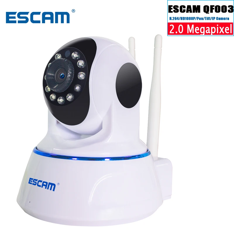 

Escam QF003 HD 1080P Mini WiFi IP Camera CCTV security Camera System P2P IR Cut Two Way Audio Micro SD Card Slot Night vision