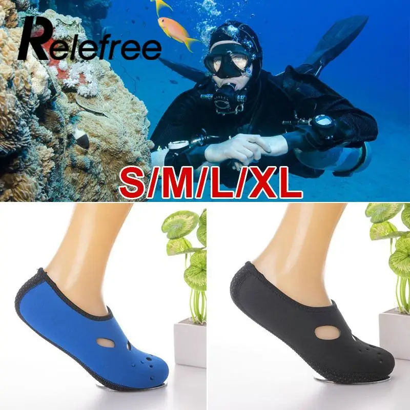 1 pair Neoprene Short Beach Socks Non slip Antiskid Scuba Dive Boots