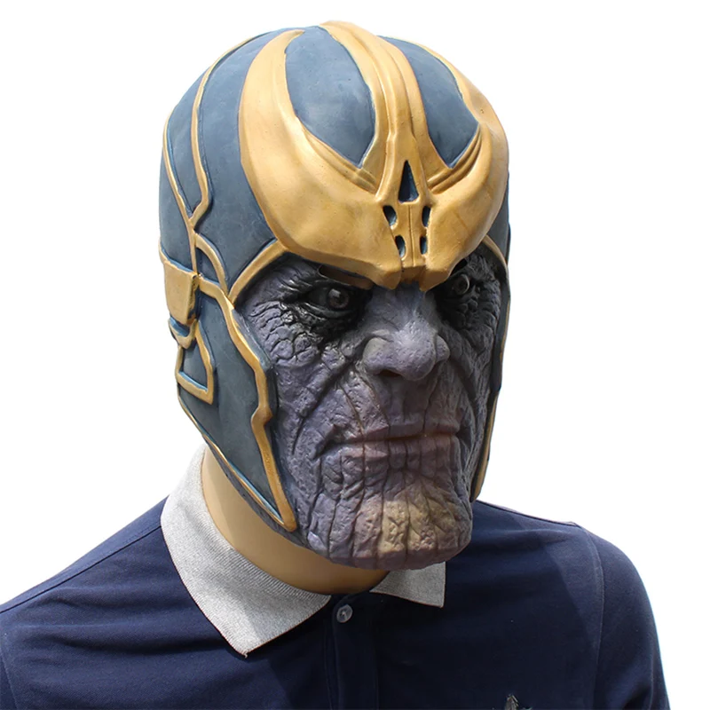 

Thanos Mask Infinity Gauntlet Avengers Infinity War Helmet Cosplay Thanos Masks Halloween Costume Party Props