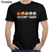 Космическая X Футболка Ouccpy Mars Tees Elon Musk Футболка Топ дизайн популярный красивый с короткими рукавами Tesla