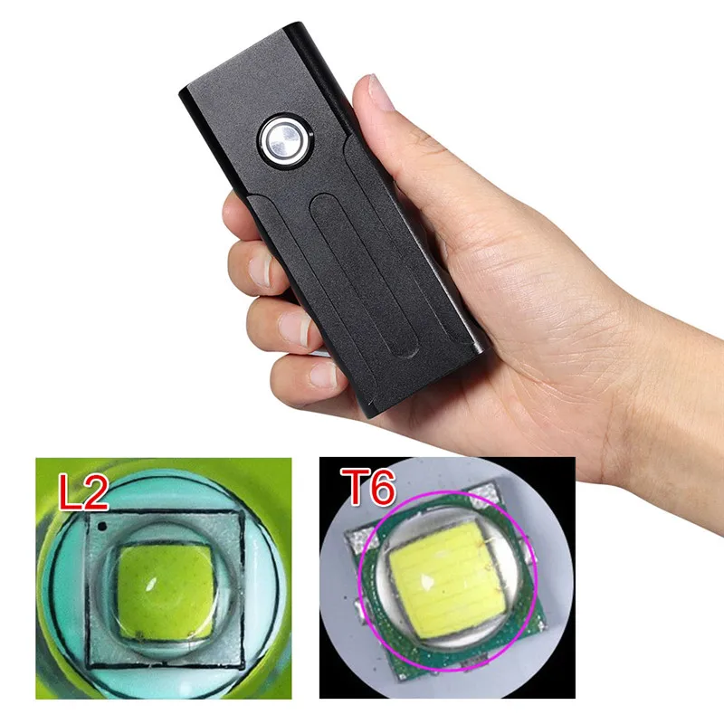 Cheap 2/3*L2/T6 USB Rechargeable Built-In 5200mAh 3Modes Bicycle Light Waterproof Headlight Bike Accessories With Taillight Flashlight 12