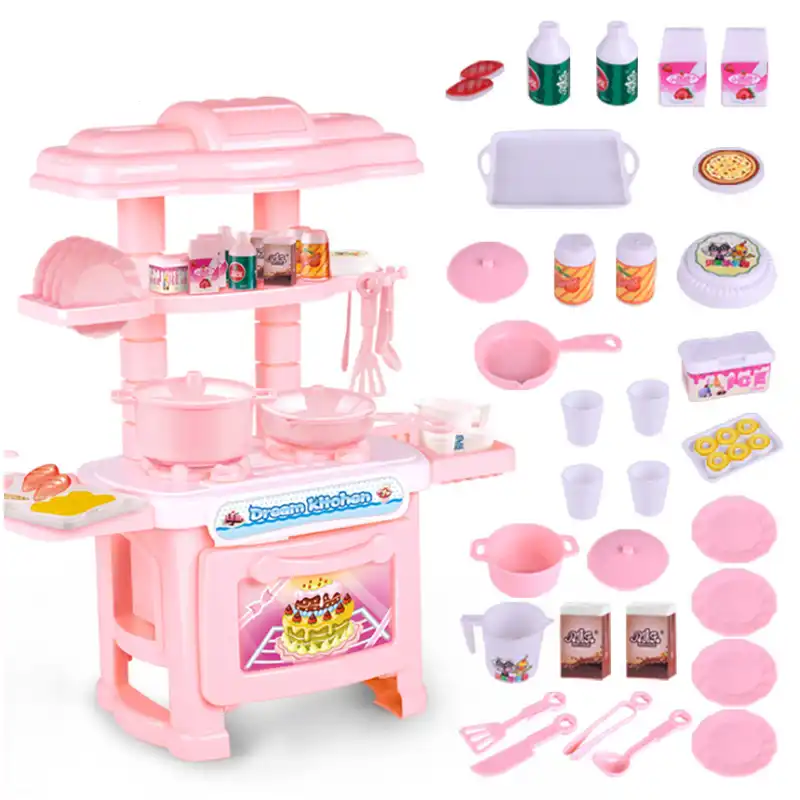 pink kitchen toy set