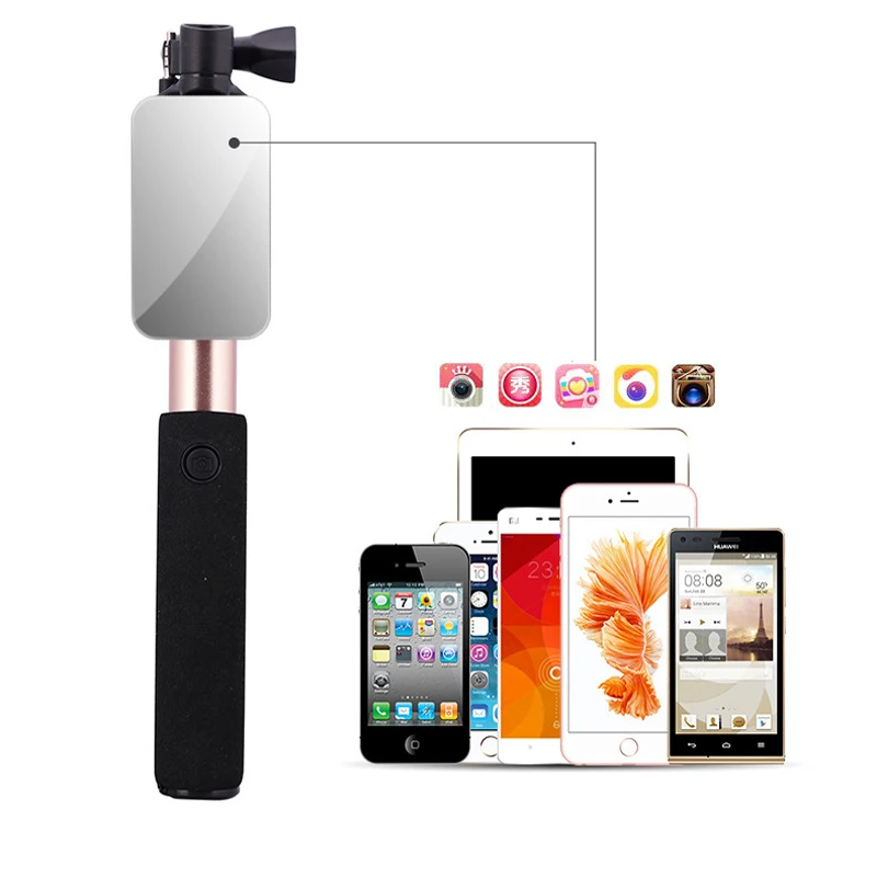 CHARMOON Проводная селфи-Палка для iPhone 6, Ручной штатив, складной монопод, зеркало, селфи-Палка с Bluetooth и дистанционным штативом