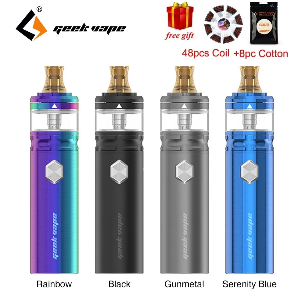 

Free Gifts!!! New Geekvape Flint Starter Kit with Built-in 950mAh & 2ml Flint Tank IPX5 Waterproof Electronic Cigarette Vape Kit