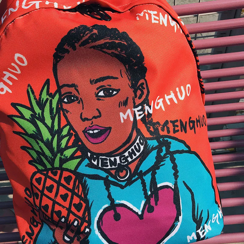 Menghuo Fresh Style Women Backpacks Full Print Bookbags 3D Backpack School Bag for Girls Rucksack Female Travel Backpack Mochila (13)