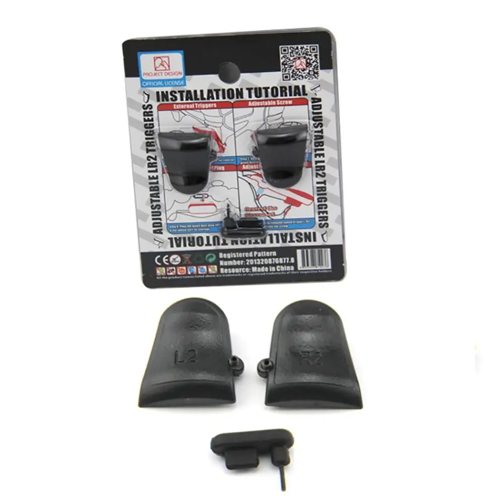 

L2 R2 Adjustable Triggers Buttons Dust Plug Skid-proof Anti-sweat for PS4 for Dualshock 4 Controller Replacement parts