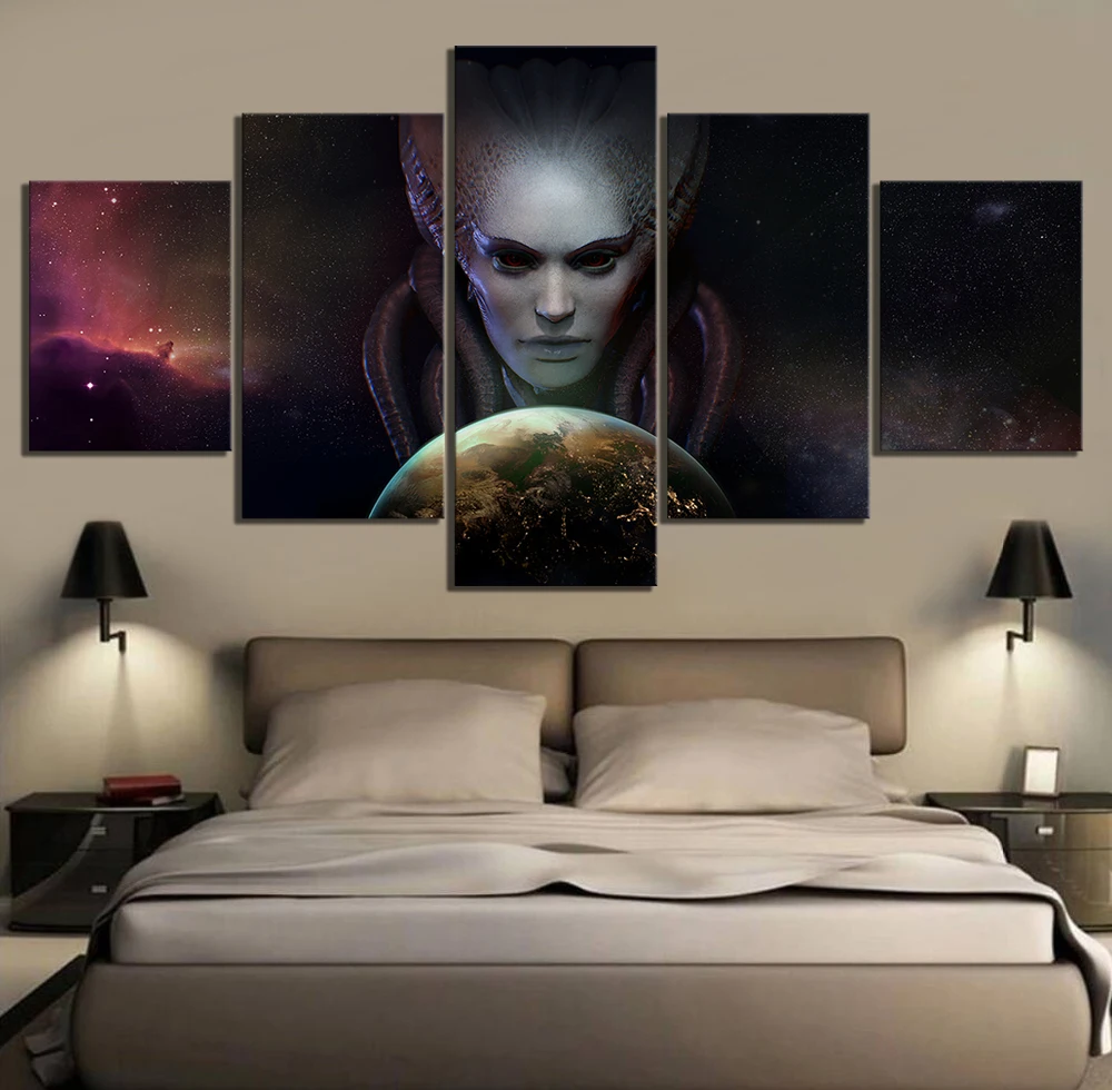 

5 Piece HD Pictures Phoenix Point Game Poster Art Canvas Paintings for Home Decor Wall Art