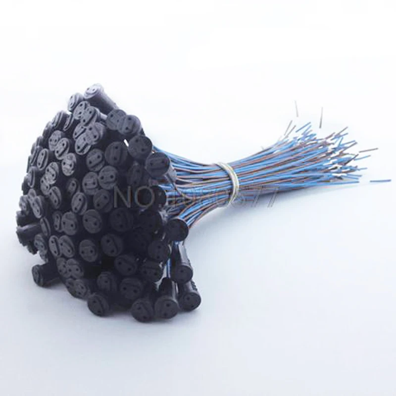 5pcs G4 Lamp Socket 20cm 30cm 50cm 80cm 100cm White Black G4 Lamp Holder For LED Crystal Heads Light Bulb Halogen Light Bulb