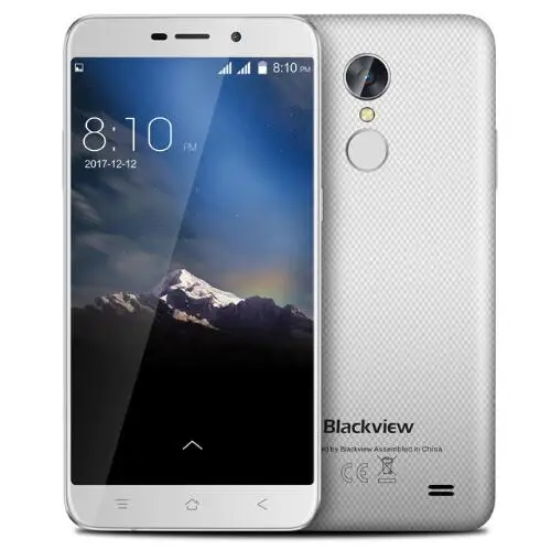 Смартфон Blackview A10 Android 7,0 MTK6580A четырехъядерный 2 Гб ОЗУ 16 Гб ПЗУ 5," с отпечатком пальца gps 3g WCDMA сотовые телефоны - Цвет: Белый