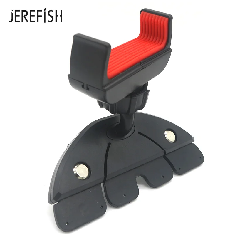 

JEREFISH Universal Phone Holder 360 Degree Car CD Slot Dash GPS Phone Mount Stand Holder For iPhone Samsung S8 Phones