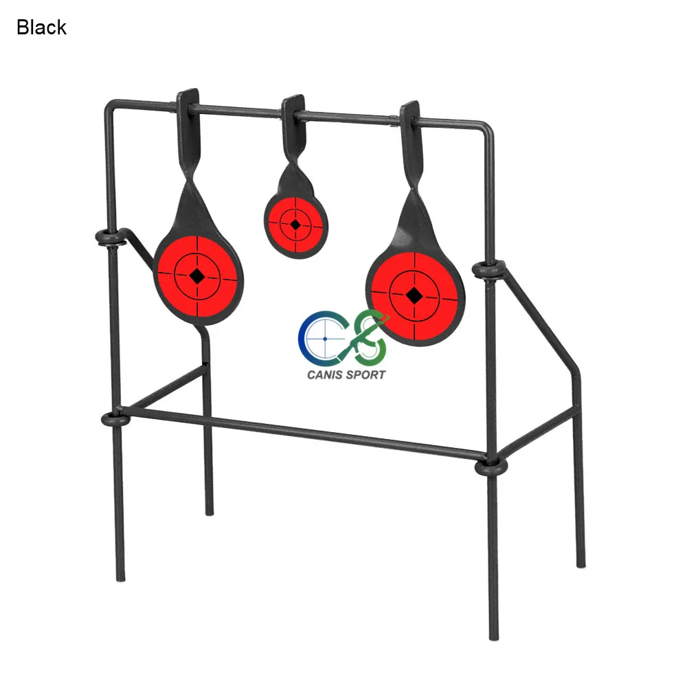 Яблочко Стрельба Цель железа мишень для спорта на открытом воздухе gs36-0015 - Цвет: Black