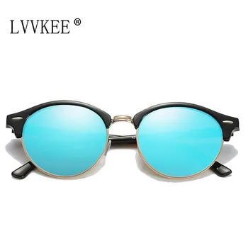 

Round Polarized Mens Sunglasses Brand Designer Unisex Retro Vintage Driving mirror Sun Glasses for Women shades Mirror rays