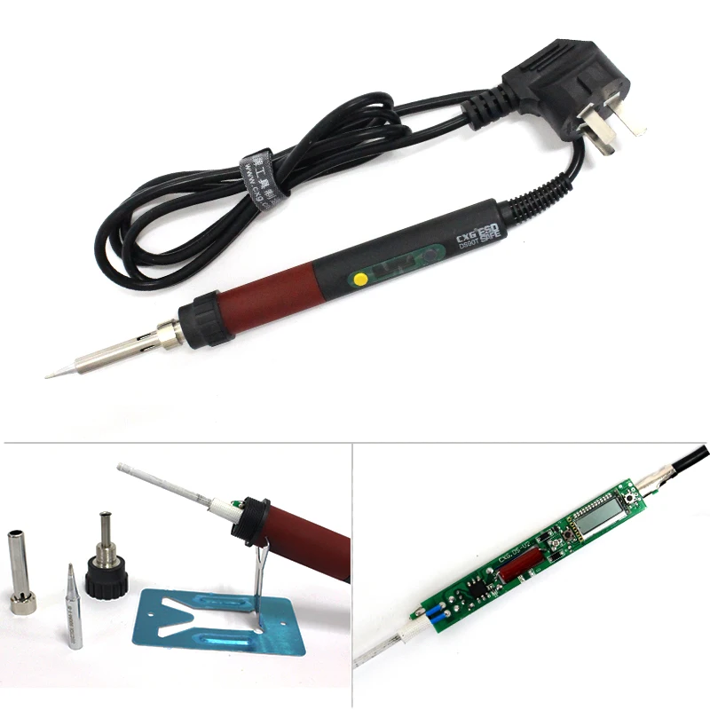 

CXG DS90T 220V 90W Soldering Iron high quality heat soldering LCD stand welding Electric soldering iron tip Dormancy function