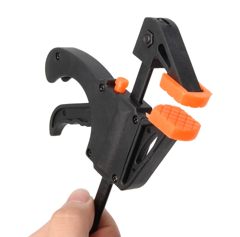 

4 Inch Wood-Working Bar Clamp Quick Ratchet Release Speed Squeeze DIY Hand Tools -Y103