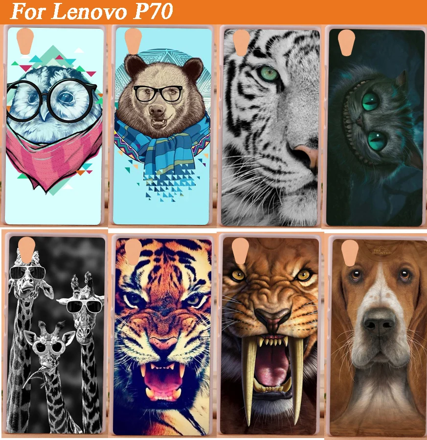 

Very cheap HOT Sale painted Cute animals case for Lenovo p70 P 70 patterns DIY Colored Cover for Lenovo P70 in stock