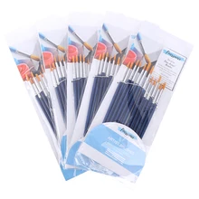 Горячая тонкая ручная нейлоновая Кисть Акриловая живопись тонкая ручка-закладка художественная поставка нейлоновая кисть Специальное предложение 12 шт./компл