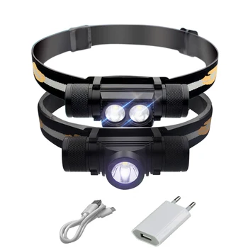 

USB led headlamp cree xm l2 headlight 18650 rechargeable battery flashlight Head torch led head light waterproof camping light