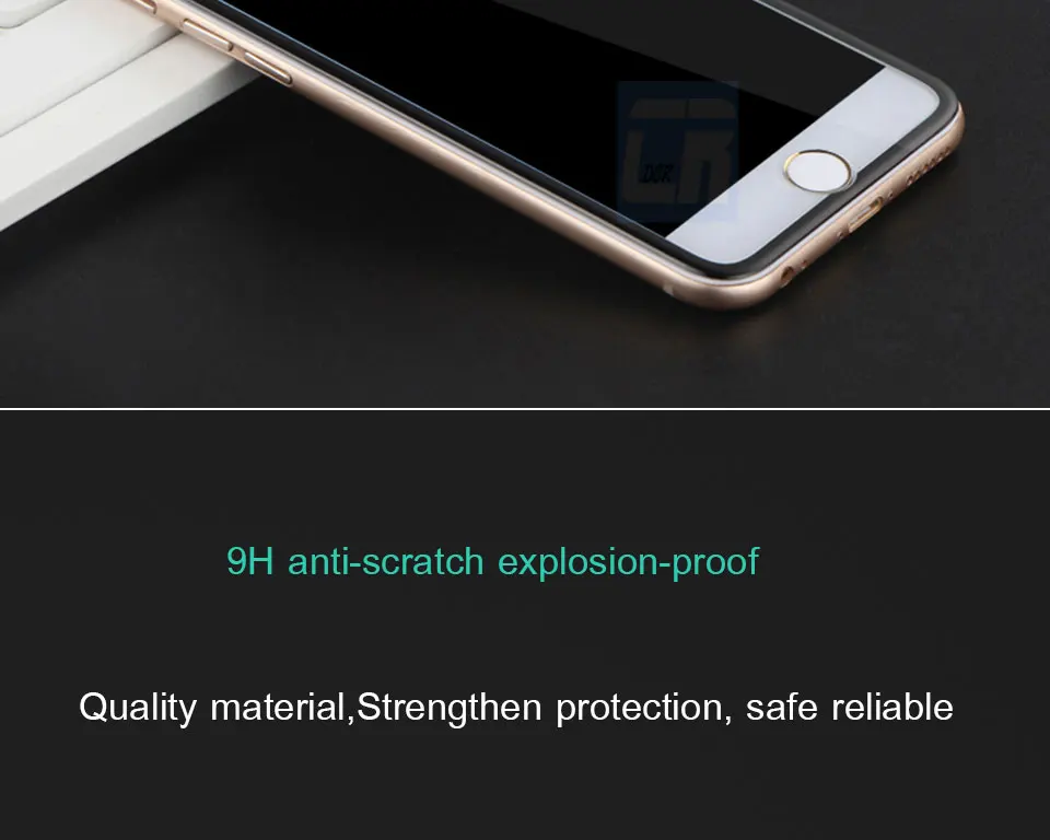 DCR 3D изогнутый край сплав закаленное стекло полное покрытие для iPhone X 8 плюс защитная пленка протектор экрана для iPhone 6 6s 7 plus