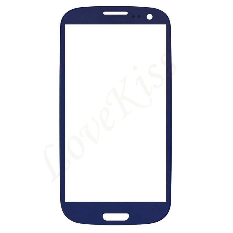 4," сенсорный экран для samsung Galaxy S3 i9300 i9305 S III 3 Передний сенсорный экран внешнее стекло Крышка объектива Замена не lcd - Цвет: blue