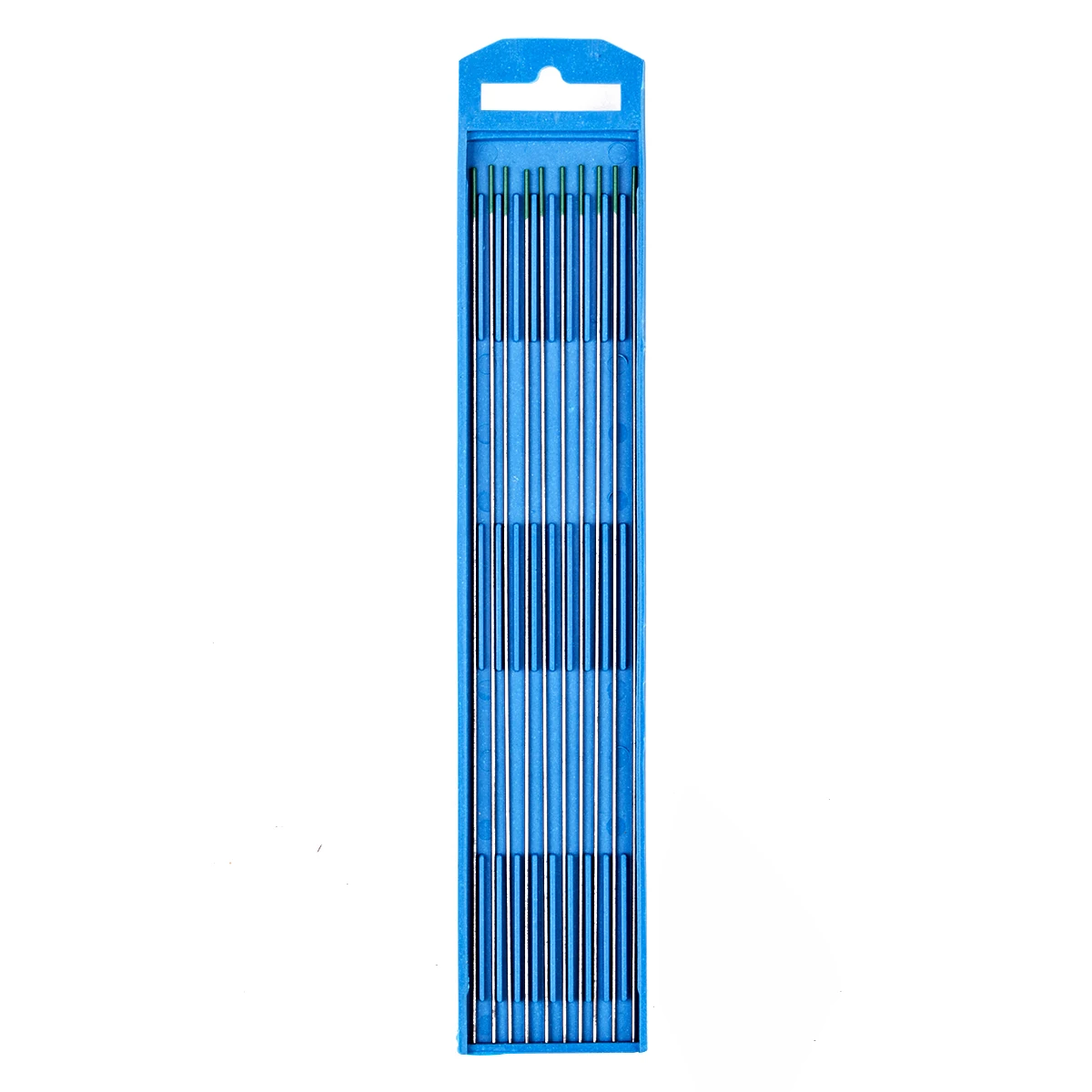 OSSIEAO 10pcs 1*175mm 1/25" * 7" Green Tip Pure Tungsten Electrode For TIG Welding