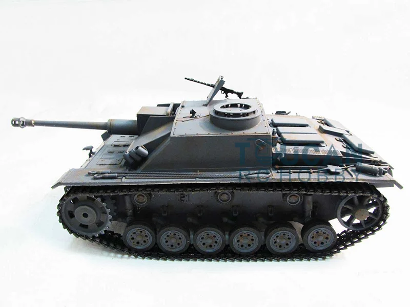 100 Metal Mato 1/16 Stug III RC Tank KIT Infrared Barrel Recoil Grey