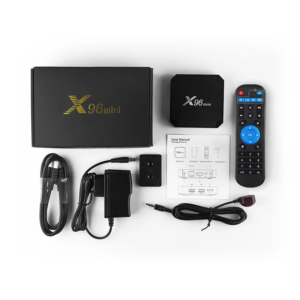 X96 Мини Android 7,1 tv Box HDMI 2,0 Поддержка 2,4 г Wi Fi Amlogic S905W Mail-450MP умные телевизоры коробка 1 г/8 2 г/16 Media Player для ТВ