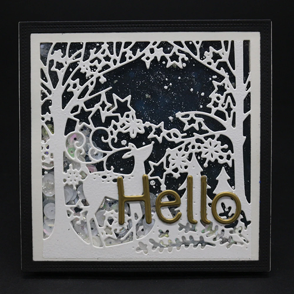 

New Card Cover Decor Deer Dies Metal Cutting Dies new 2019 dies scrapbooking New Arrivals Craft Cutting Dies For Card Making