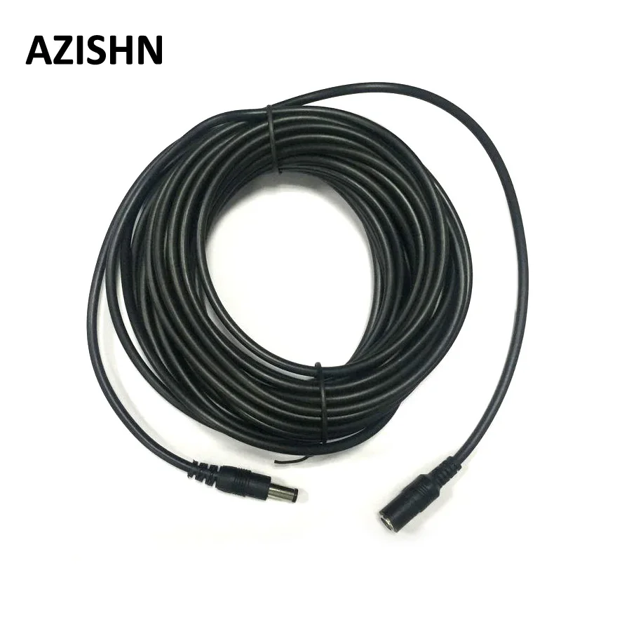 Mejor Compra Extensor de Cable de alimentación CCTV para cámara de seguridad, 5M, 16,5 pies/10M, 33 pies, 5,5x2,1mm, adaptador de corriente de 12V, Color negro m6nydZnq