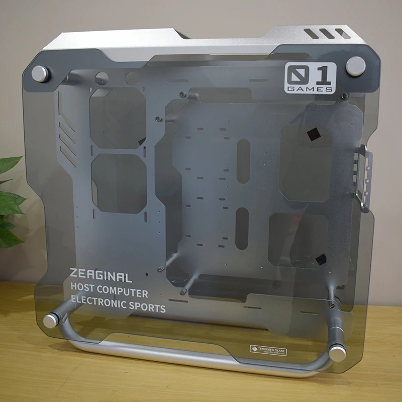  Water cooling tempered glass case support holder for Desktop game computer PC with monitor of 21.5/