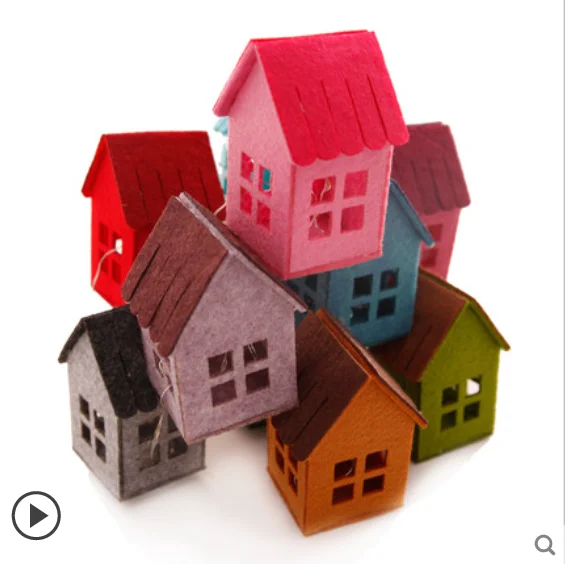 

Small house decoration scene Fabric Felt kit Non-woven cloth Craft DIY Sewing set Handwork Material DIY needlework supplies