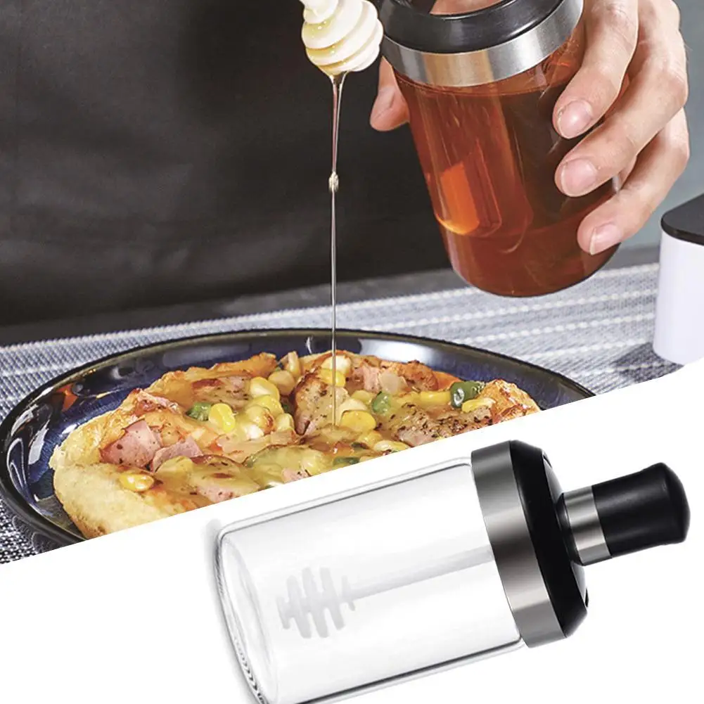 Set for Spice Container Tool Salty Bottles Box Seasoning Jars Kit Honey Storage Salt and Pepper Cruet with Brush Organization