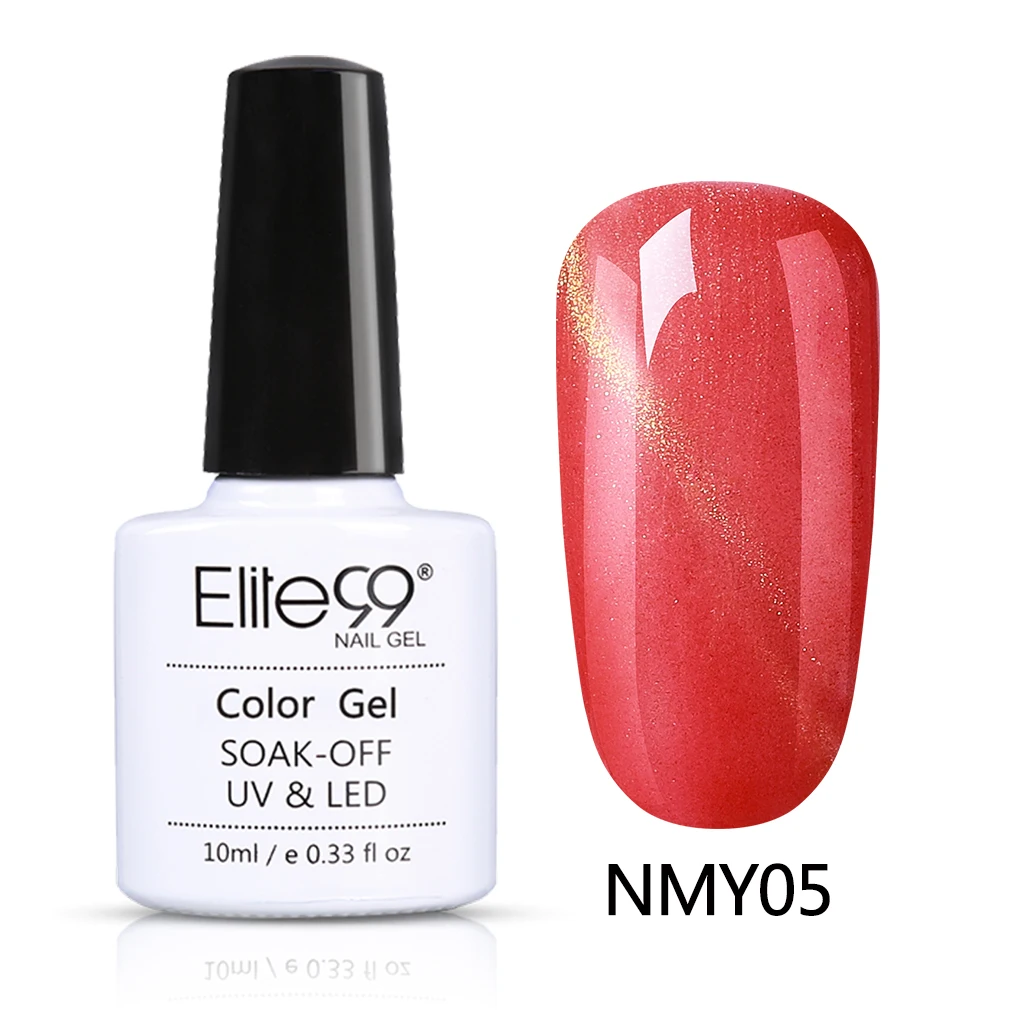 Elite99 10 мл телесный Розовый Гель-лак «кошачий глаз» полуперманентный Гель-лак для ногтей 3D Магнитный замочить от маникюра УФ-гель лак для ногтей - Цвет: NMY05