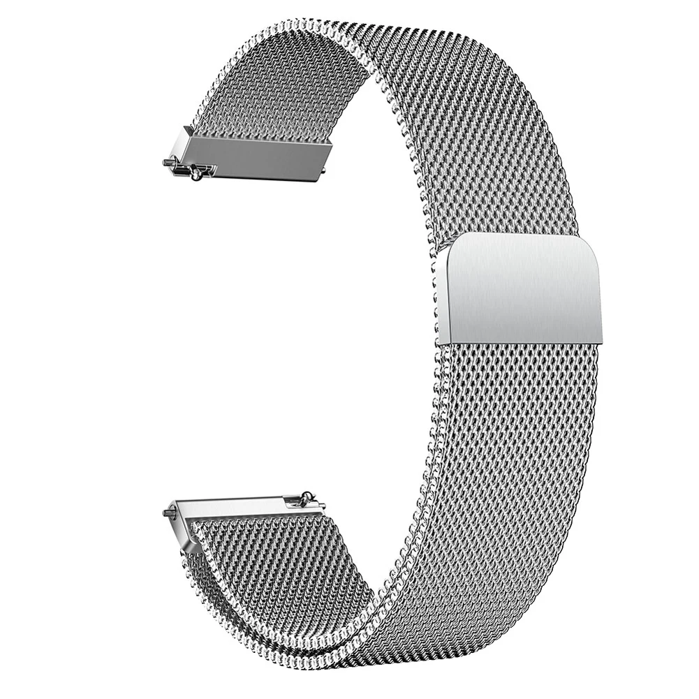 20 мм Ширина Нержавеющая сталь ремешок для часов Ремешок для samsung Galaxy часы Активный Миланский Браслет металлический магнитный ремешок