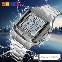 SKMEI Outdoor Sports Watch Men Clock Led Digital Watch Alarm Countdown Watches Mirror Clock Fashion Wristwatch Relogio Masculino