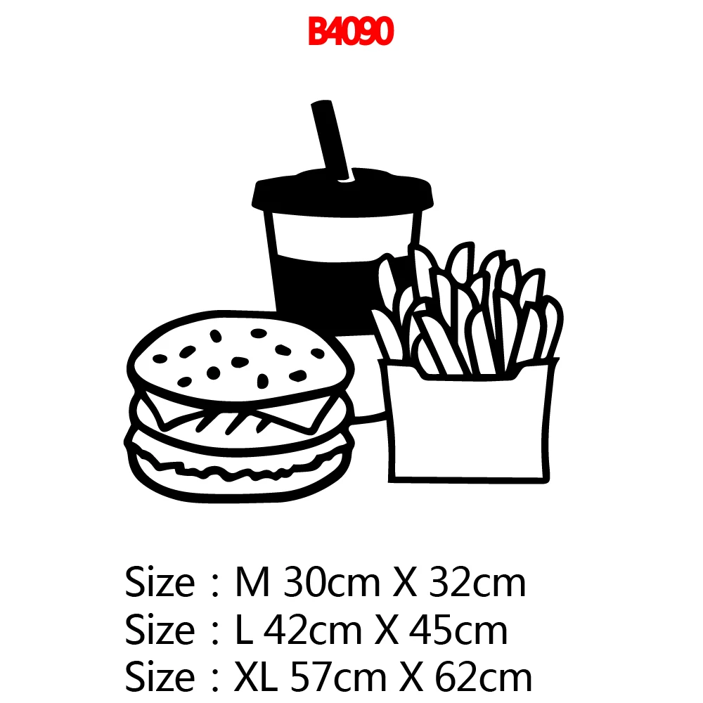 Classic fast food Pvc Wall Decals Home Decor Waterproof Wall Decals Art Decoration DIY Home Decor Classic fast food Pvc Wall Decals Home Decor Waterproof Wall Decals Art Decoration DIY Home Decor