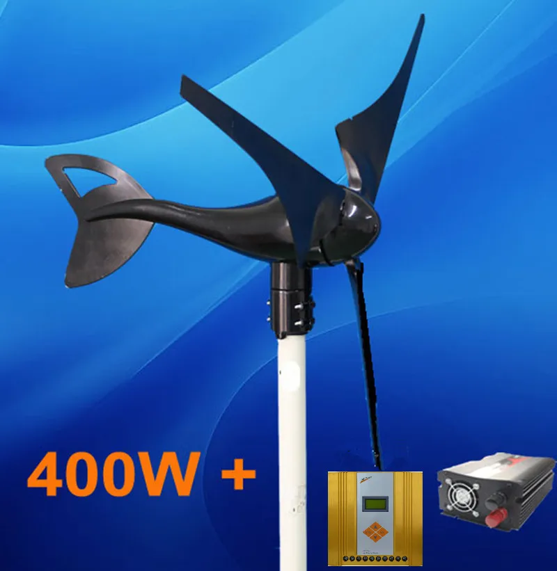DIY небольшой Мощность Системы 400 Вт Ветрогенератор + 600 MPPT Солнечный ветер