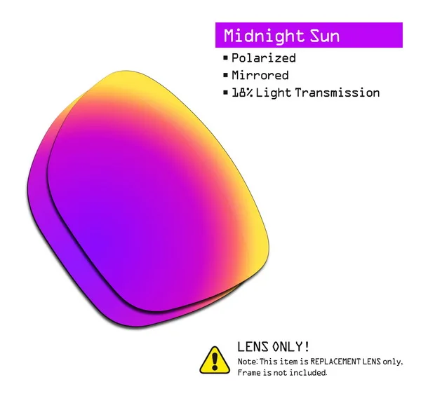 Midnight Sun Дропшиппинг SmartVLT замена линз поляризованные для солнцезащитных очков Окли Crossrange XL-несколько пар упакованы - Цвет линз: Midnight Sun