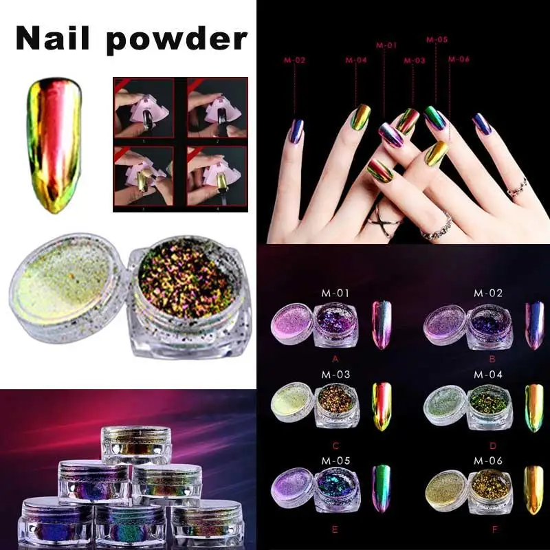 

Hot Sale Glitter Mirror Nail Powder Temperature Color Change Powder DIY Nail Art Makeup Tools