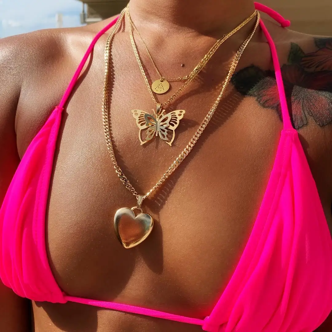 

Gole Butterfly Necklace 19072206