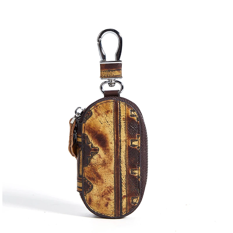 Buy Genuine Leather Women Car Key Bag Keyring