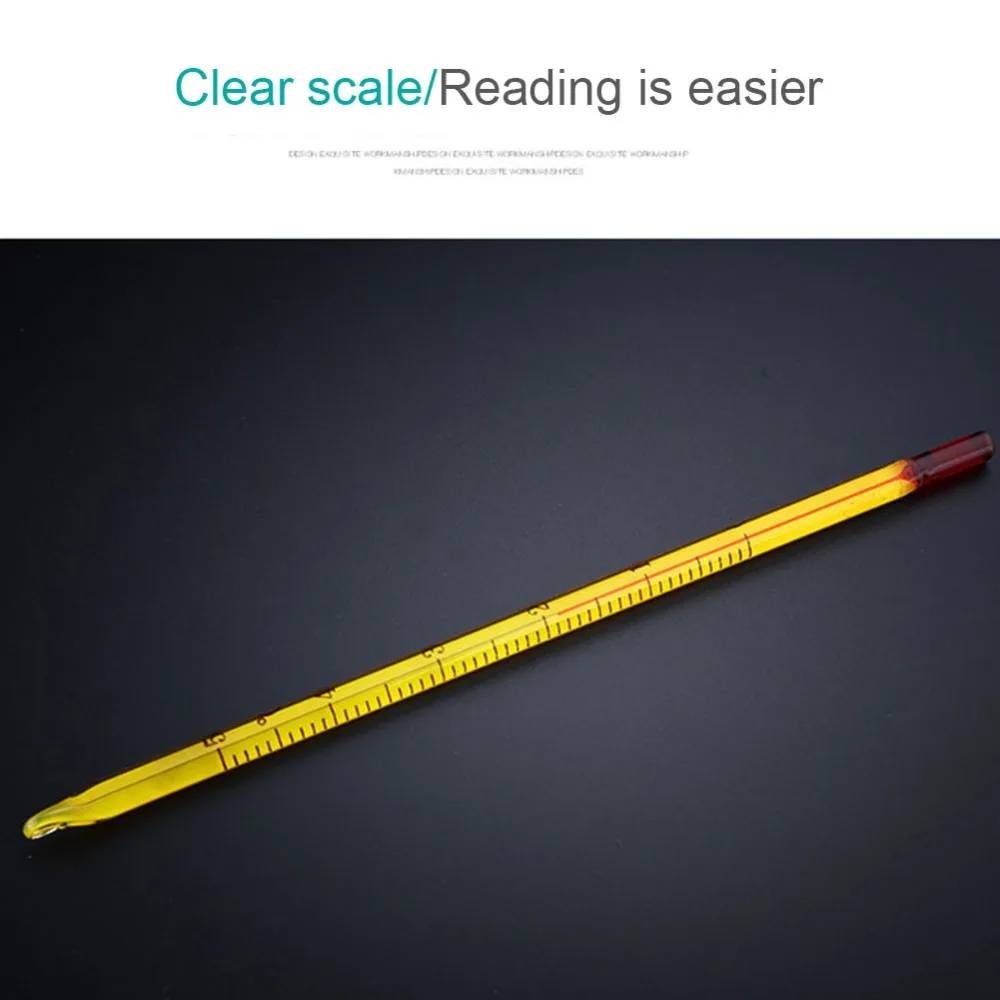 3 Pcs 0- Hydrometer Alcoholmeter Tester Set Alcohol Concentration Meter + Thermometer Domestic Distillation Alcohol Meter