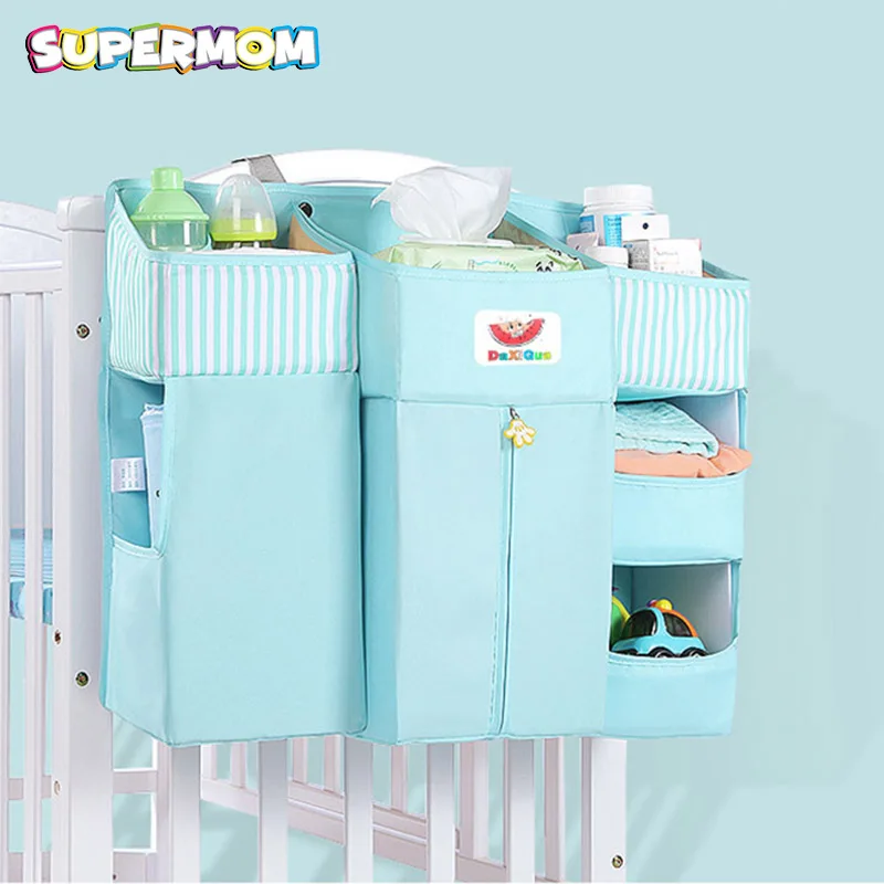 Baby Crib Bed Hanging Storage Bag Baby Bed Organizer Newborn Cot Crib Bedding Set Child Kid Storage Pockets Diaper Bag Baby Crib Bed Hanging Storage Bag Baby Bed Organizer Newborn Cot Crib Bedding Set Child Kid Storage Pockets Diaper Bag