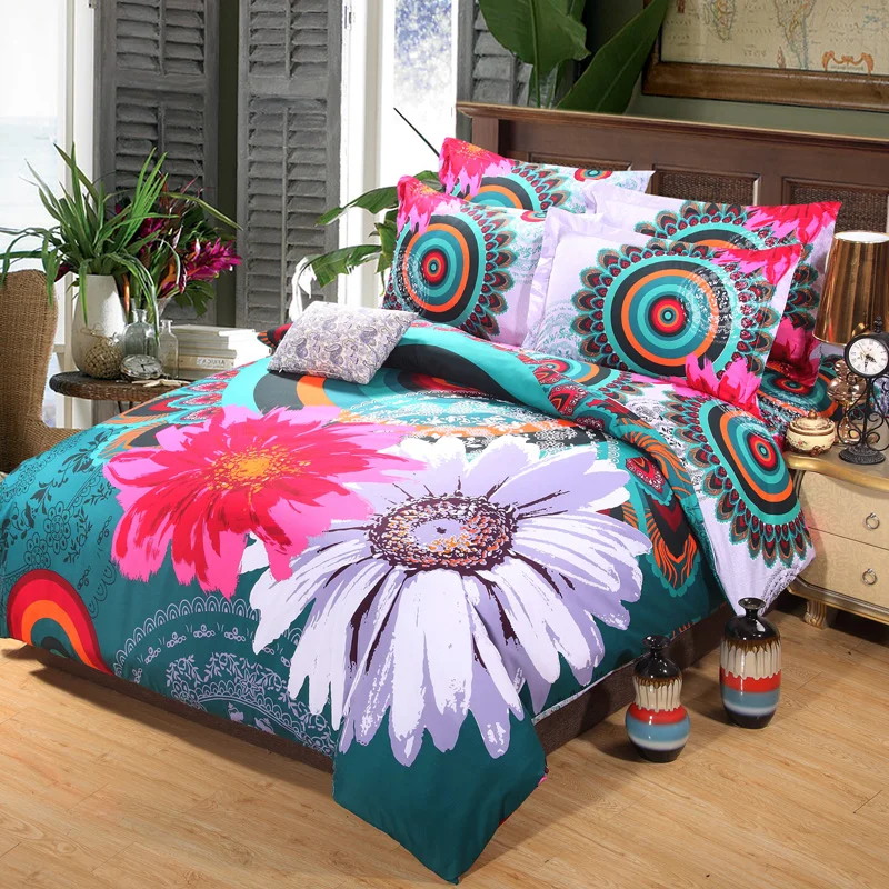 Designer Bedding Set 4pcs Bohemia National Duvet Doona Cover Set
