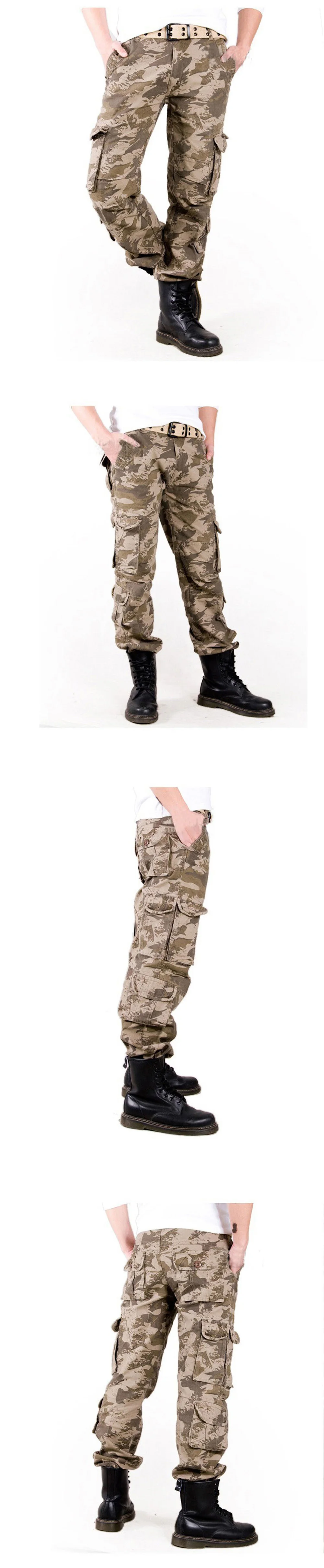 Мужские камуфляжные брюки с несколькими карманами в стиле милитари, большие размеры, 6 цветов, мужские треккинговые брюки, походные брюки WP107